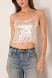 Forte Forte Liquid Sequins Top in Crystal