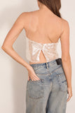 Forte Forte Liquid Sequins Top in Crystal
