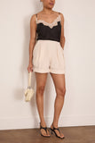Lanvin Pleated Shorts in Cream