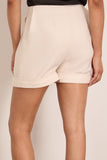 Lanvin Pleated Shorts in Cream