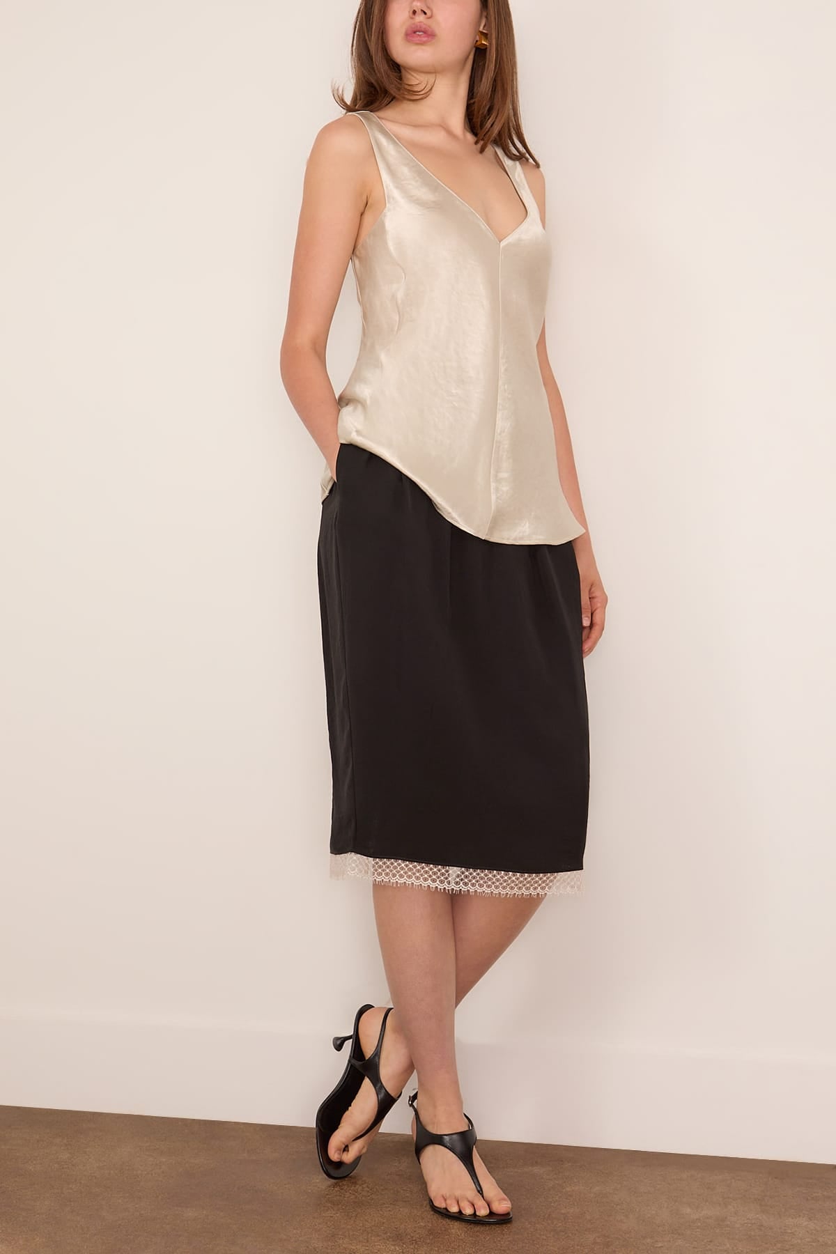 Maria McManus - Maria McManus Lace Tulip Skirt in Black M - Hampden Clothing Maria McManus - Maria McManus Lace Tulip Skirt in Black M - Hampden Clothing