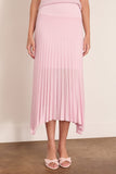 Maria McManus Sheer Pleat Skirt in Powder Pink