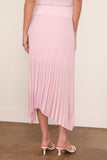 Maria McManus Sheer Pleat Skirt in Powder Pink