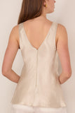Maria McManus Deep V Tunic in Champagne