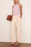 Maria McManus Lingerie Stitch Racer Tank in Powder Pink
