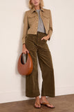 Nili Lotan Edna Cropped Jacket in British Khaki