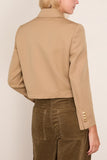 Nili Lotan Edna Cropped Jacket in British Khaki
