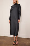 Dorothee Schumacher Shiny Statement Dress in Graphite