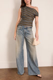 R13 D'Arcy Flare Jean in Rivington Blue