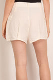 R13 Bubble Skort in White
