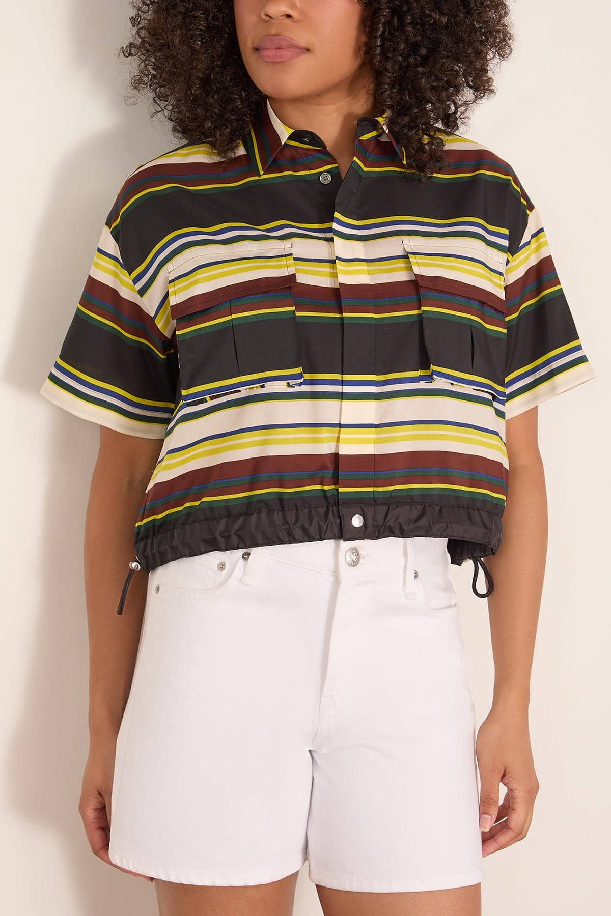 Sacai Stripe Shirt in Yellow