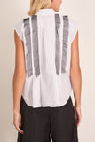 Poplin Shirt in Off White Stripe