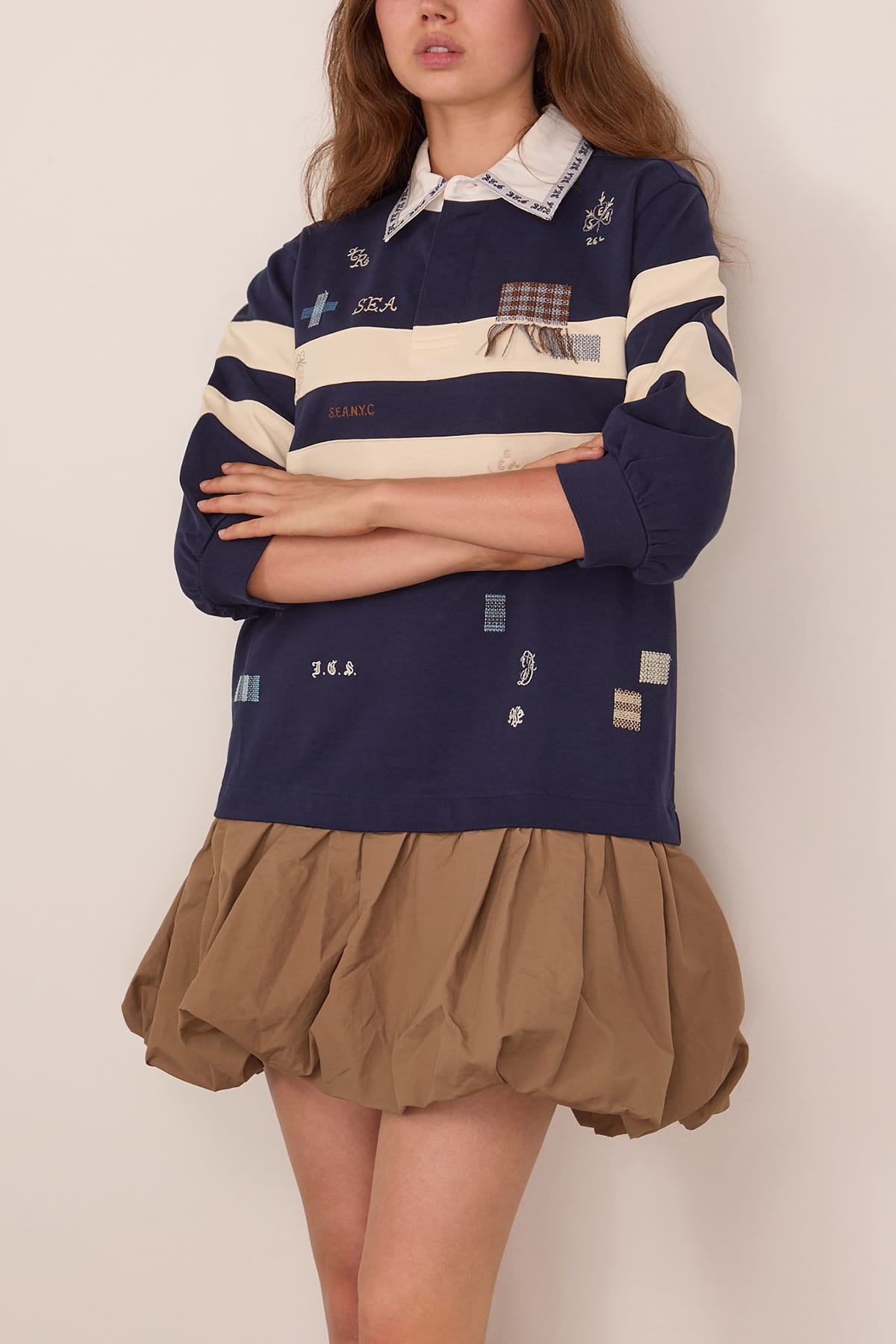SEA Claira Rugby Dress in Multi – Hampden Clothing SEA Claira Rugby Dress in Multi – Hampden Clothing