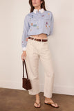 Sea Claira Button Down Top in Blue