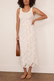Simkhai Eloise Lace Maxi Dress in Ivory