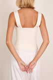 Simkhai Madine Tank Top in Ivory