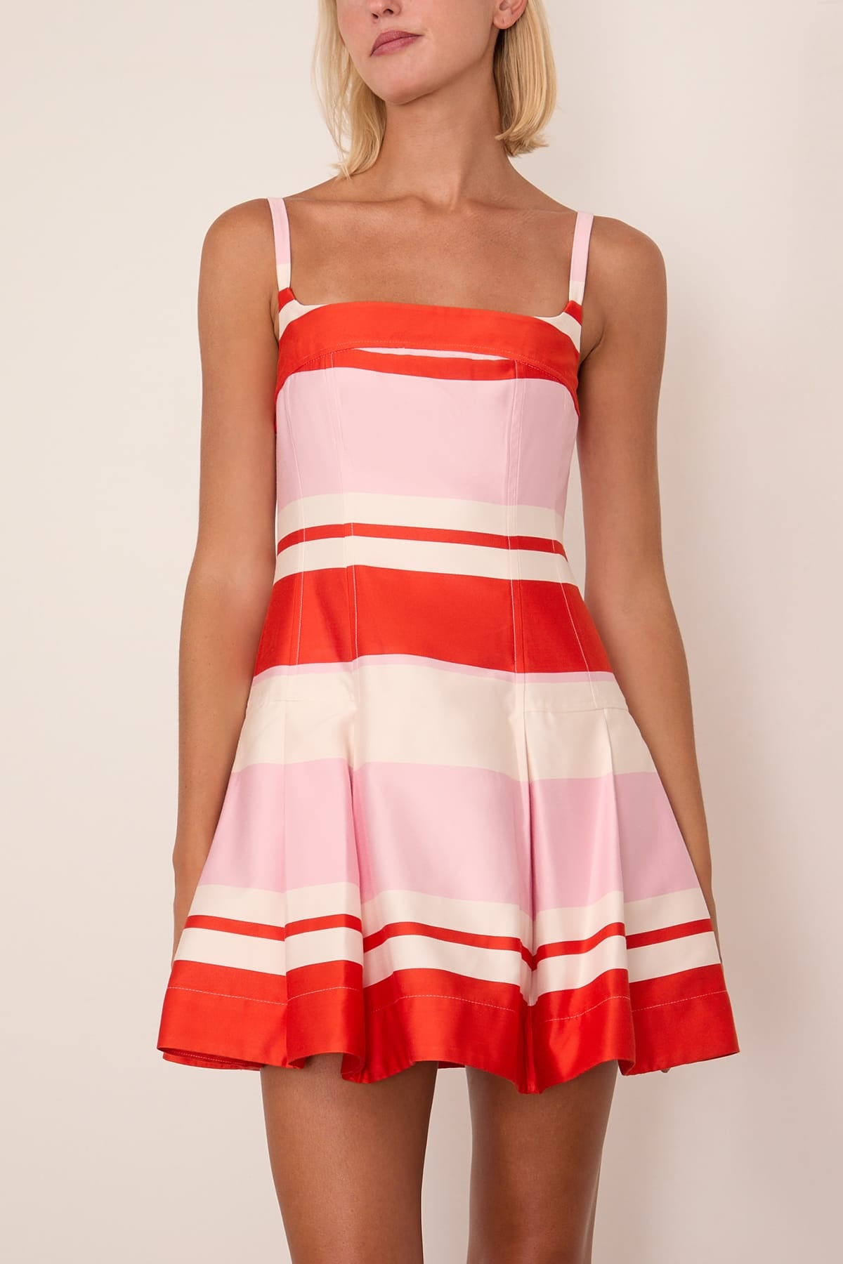 Simkhai Nelly Bustier Mini Dress in Tulip Stripe