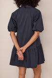Simkhai Crissy Cotton Poplin Dress in Midnight