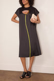 Simone Rocha Poppy Motif Smock Dress in Black