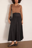 Simone Rocha Cropped Merino Silk Cardigan in Chestnut/Pearl/Clear