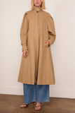Bite Studios Chet Light Cotton Trench in Barley