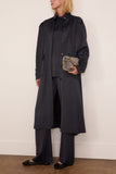 Bite Studios Chet Satin Trench in Black