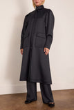 Bite Studios Chet Satin Trench in Black