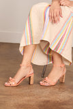 Alexandre Birman Clarita Cork 75 Heel in Coralisque