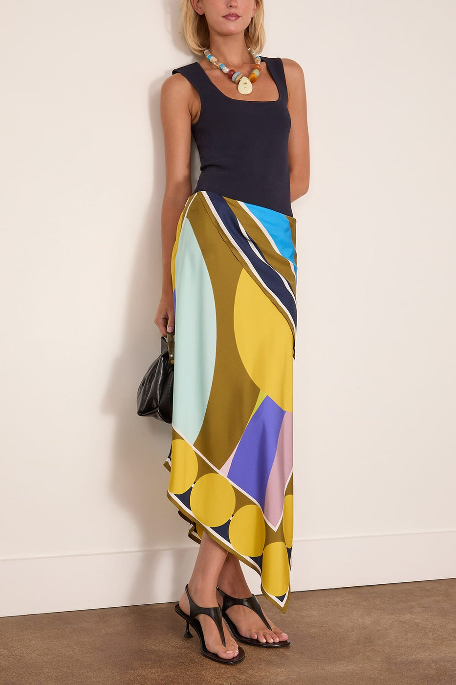 Amir Taghi Pilar Skirt in Army Multi