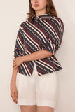 Amir Taghi Lily Top in Orange Army