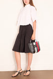 Plan C Poplin Cotton Skirt in Black