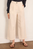 Toast Pleat Front Cotton Trousers in Natural