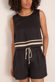 Xirena Leni Top in Black Linen