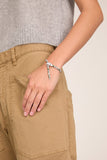 Stoned Fine Jewelry Nouveau Tsavorite and Diamond Serpent Bracelet in 18k White Gold