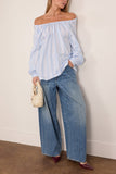 Marni Long Sleeve Top in Light Blue