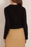 Brandon Maxwell The Sloane Silk Cashmere Cardigan Sweater in Black