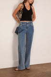 Brandon Maxwell The Reese V-Neck Knit Tank in Black