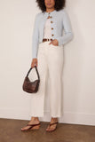 Brandon Maxwell The Ryder Knit Jacket in Ice Blue