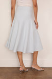Brandon Maxwell The Miller Structured Knit Skirt in Ice Blue