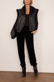 Isabel Marant Alime Shearling Vest in Black