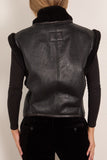 Isabel Marant Alime Shearling Vest in Black