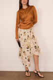Isabel Marant Neame Satin Top in Caramel