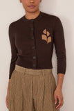Etoile Isabel Marant Newton Cardigan in Chocolate