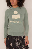 Etoile Isabel Marant Millyny Faded Sweatshirt in Sage/Ecru