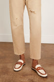 Simkhai Dean Canvas Combo Loafer Mule in Natural Saddle