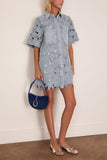 Simkhai Calyn Mini Shirt Dress in Cetara