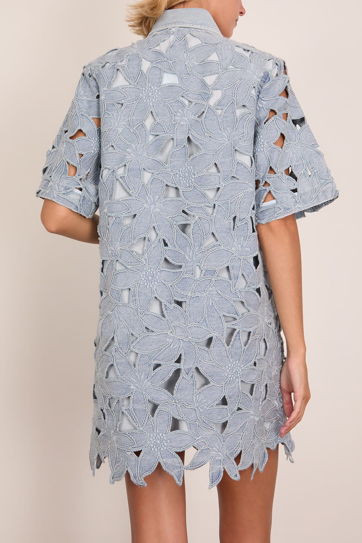 Simkhai Calyn Mini Shirt Dress in Cetara