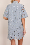 Simkhai Calyn Mini Shirt Dress in Cetara