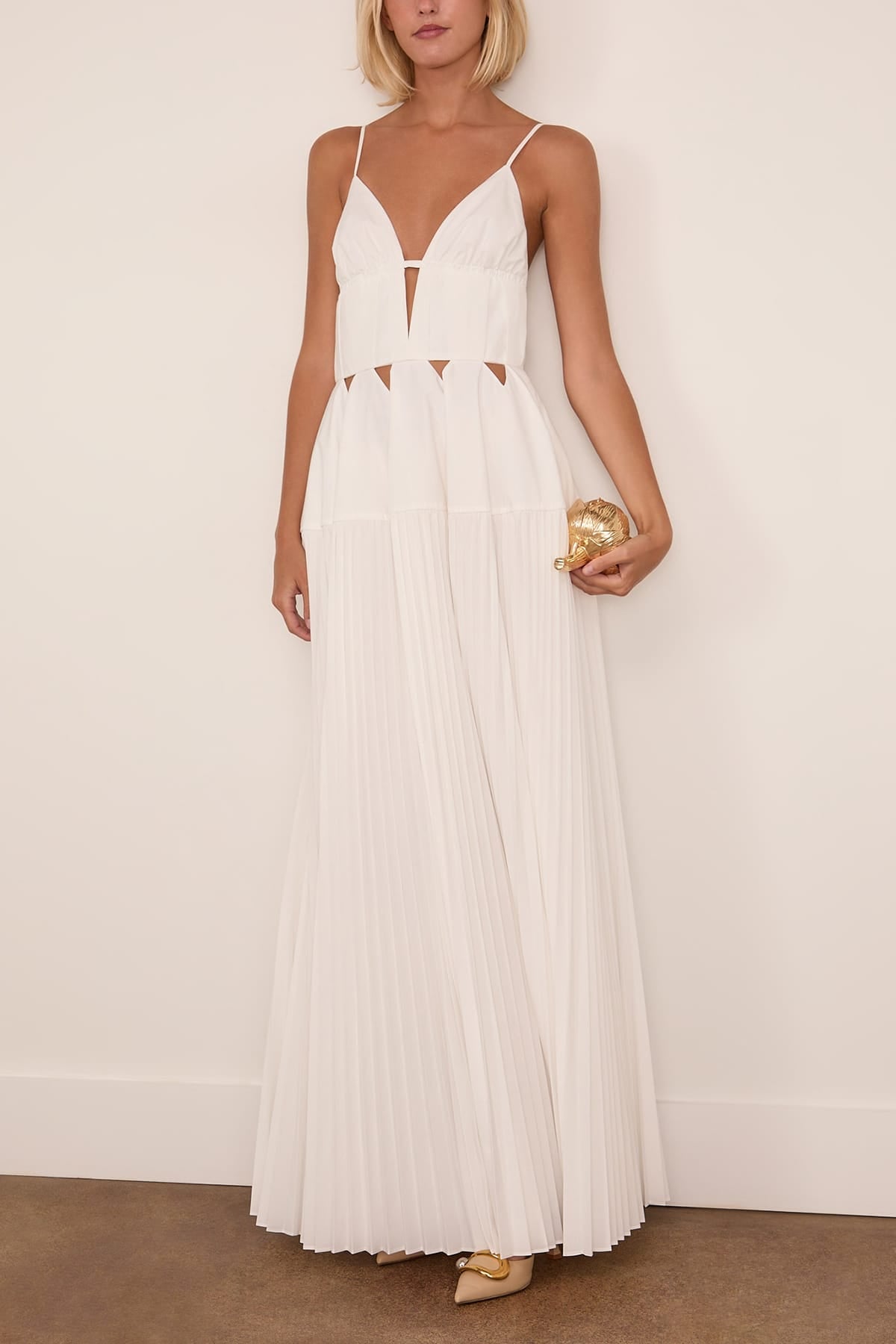 Simkhai Selene Gown in White