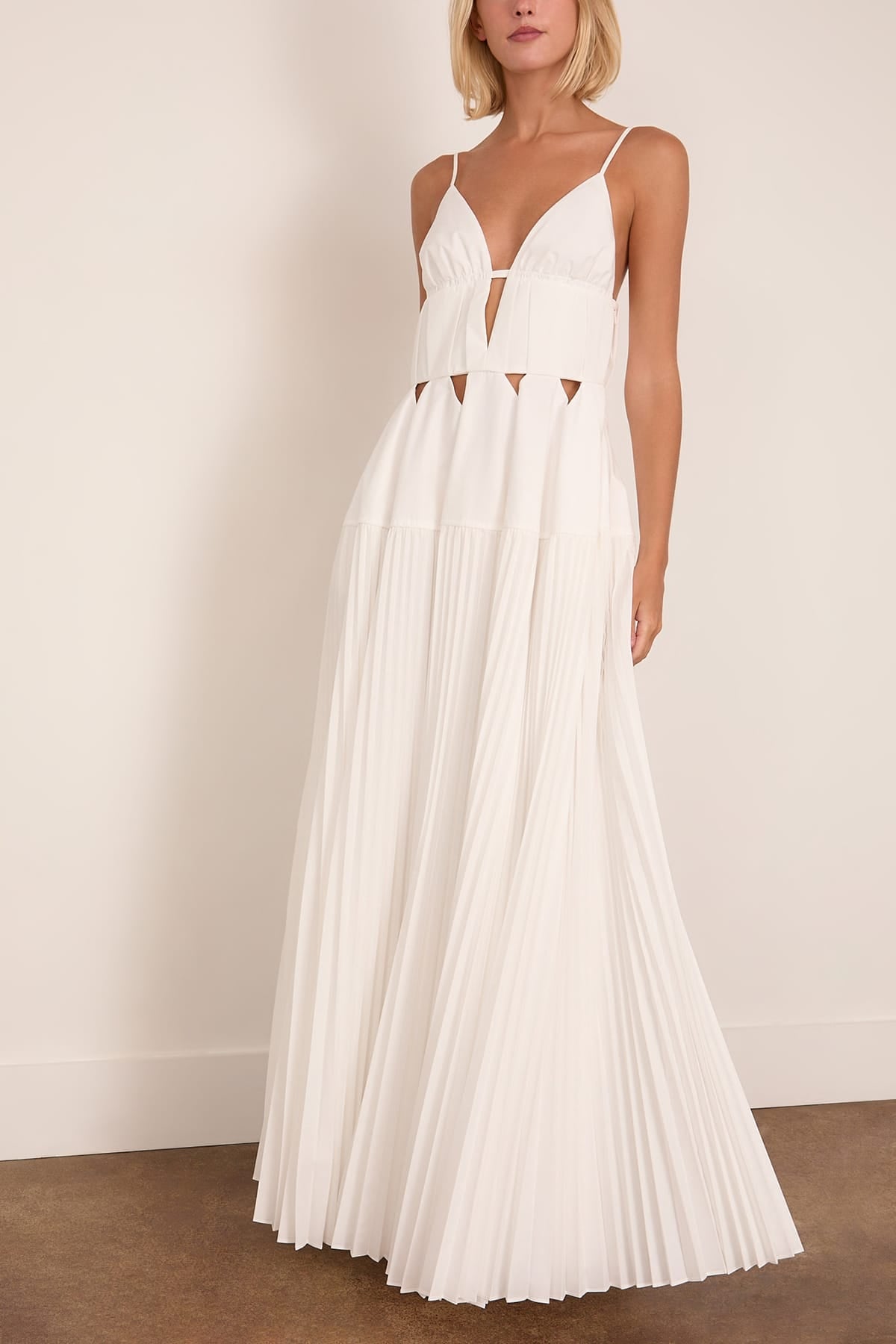 Simkhai Selene Gown in White